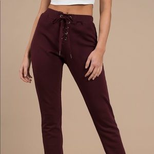 tobi lace up joggers